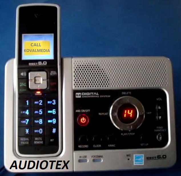 Telefón pre audiotexové služby KOVALMEDIA